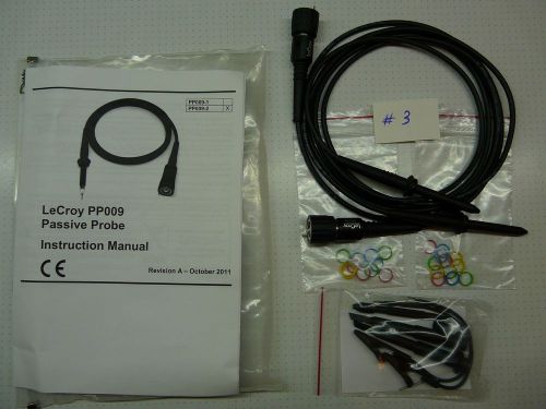 Pair of Lecroy PP009 probes with accessories Lot #3