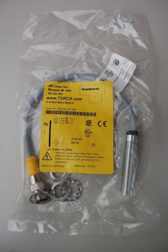 NEW TURCK INDUCTIVE PROXIMITY SENSOR BI 3U-M12-RP6X-0.2M-RS 4T