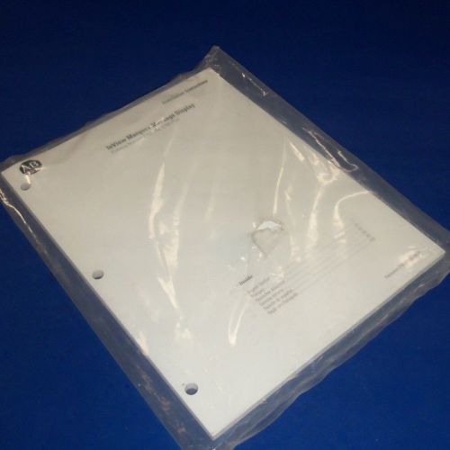 ALLEN BRADLEY InView MARQUEE MESSAGE DISPLAY INSTALLATION MANUAL 41061-181-01(5)