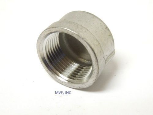 CAP 150# 304 STAINLESS STEEL 2-1/2&#034; NPT BREWING PIPE FITTING &lt;844.WH