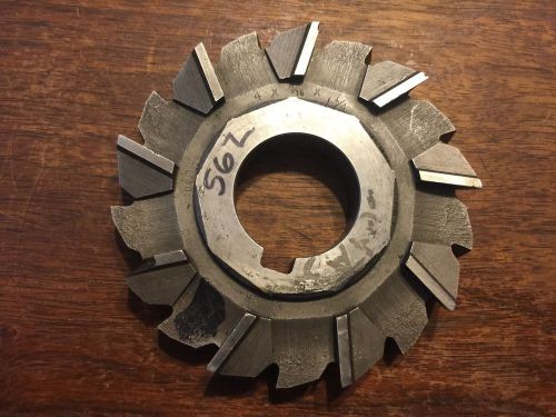 Staggered Tooth Side Milling HSS Cutter 4&#034; x 9/16&#034; x 1-1/4&#034; #2
