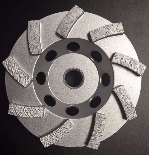 4&#034; Concrete Swirl Grinding Cup Wheels 9 Diamond Abrasive Seg 5/8&#034;-11 Arbor
