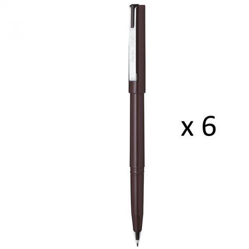 GENUINE Pentel JM20 Tradio Stylo Fountain Pen (6pcs) - Black Ink FREE SHIP