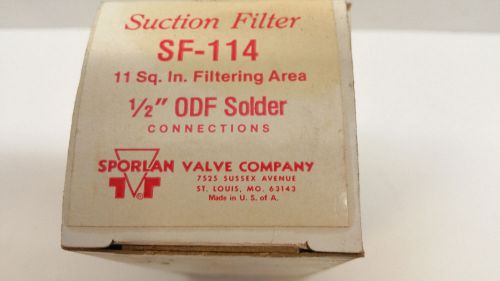 NEW Sporlan Suction Filter SF-114F 1/2&#034; SAE Flare