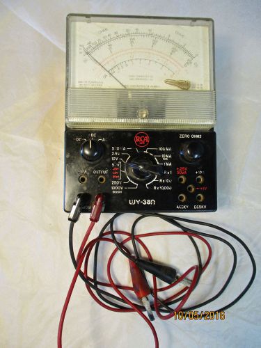 RCA VoltOhmmeter WV-38A w/leads