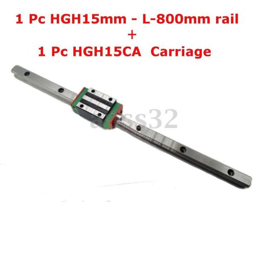 Carbon Steel HGH15mm L-800mm+HGH15CA Carriage 3D Print Machine Linear Rail Slide