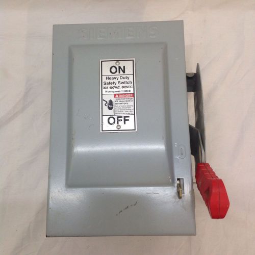 Siemens hnf261 safety switch,600vac,2pst,30 amps ac for sale