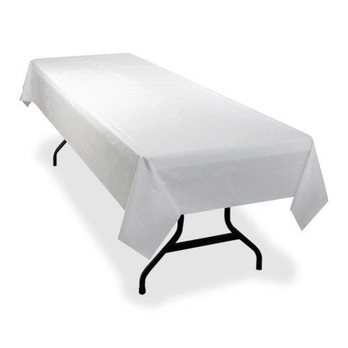 Genuine Joe GJO10324 Plastic Banquet-Size Rectangular Table Cover Roll 300&#039; L...