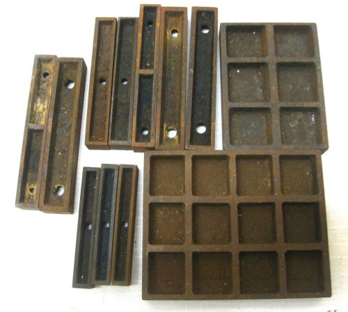 Vintage Letterpress cube SPACERS lead cast reload ammo 6+ lb