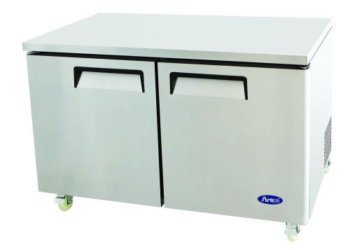 Atosa 2 door stainless 60&#034; undercounter freezer mgf8407 for sale