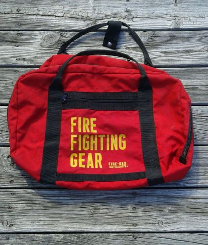 Fire-Dex Fire Fighting Gear Red Nylon Bag.