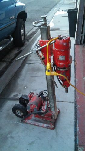 Black &amp; decker core drill rig heavy 748 2 speed vac motor stand  runs strong ! for sale