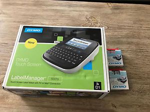Dymo 500ts labelmanager touchscreen label maker + 2 rolls of d1 labels for sale