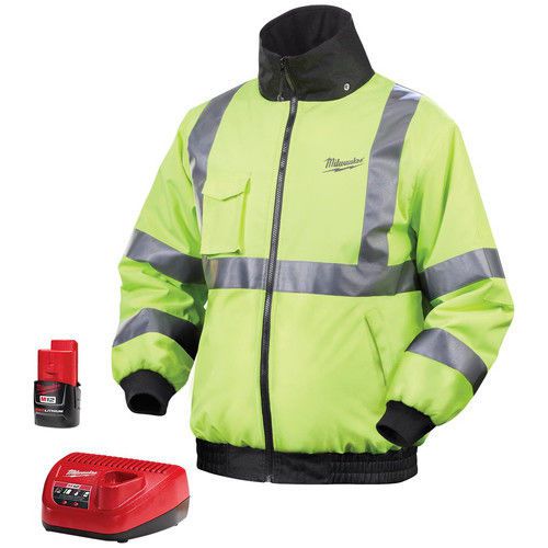 Milwaukee 2347-3x m12 high visibility 12-volt heated jacket kit - 3xl for sale