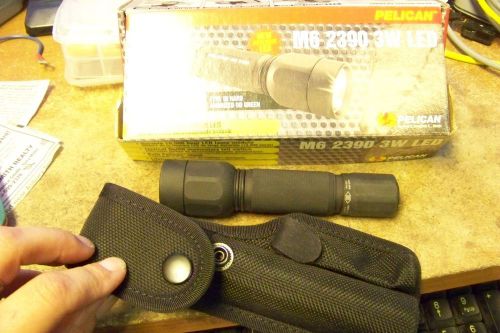 Nos pelican 2390 tactical m6 3w led 2390-000-110 flash light for sale