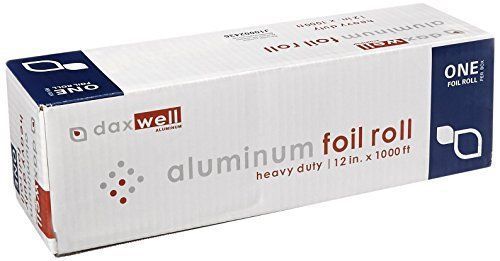 Daxwell Aluminum Heavy-Duty Foil Roll, 1000&#039; Length x 12&#034; Width