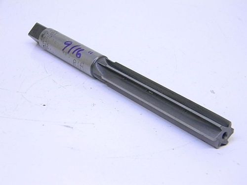 Used m.r.&amp;t co. usa 9/16&#034; straight shank hss chucking reamer .5625&#034; for sale
