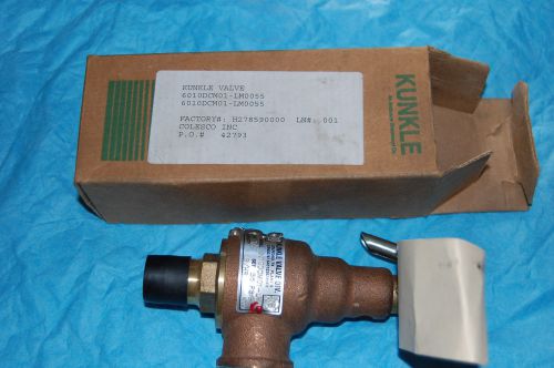 Kunkle valve 6010dcm01-lm0055 55 psi 1/2&#034; safety relief valve for sale