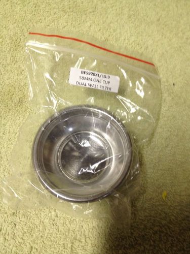 New OEM Breville 58mm One Cup - Dual Wall Filter 4: BES980XL BES920XL BES900XL