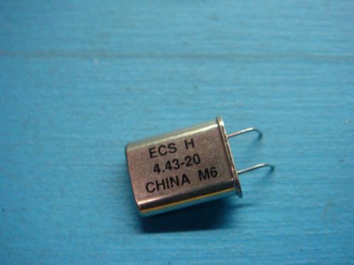 (16) ECS-44-20-1 4.433618 MHz 20pF HC49U RADIAL CRYSTAL CLOCK OSCILLATOR