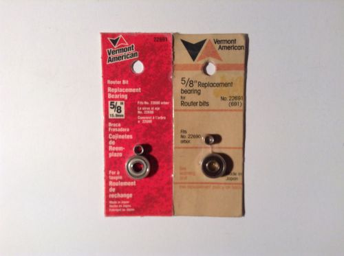 Vermont American 22691 5/8&#034; Router Bit Replacement Bearing (2 Pack)