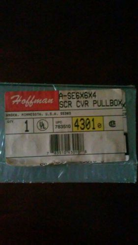 HOFFMAN SCR CVR PULL BOX ASE6X6X4 NEW