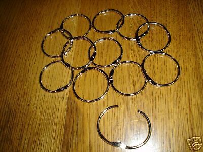 12 -   1 3/4&#034;  LOOSELEAF  BINDER  RINGS