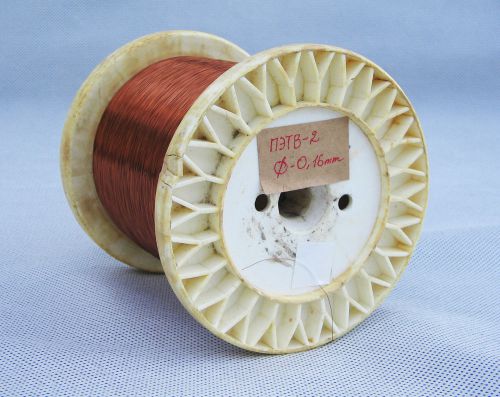 ПЭТВ-2: 0.16mm/ 34AWG  Enameled Copper Magnet Wire 1.560kg/3.44Lbs.