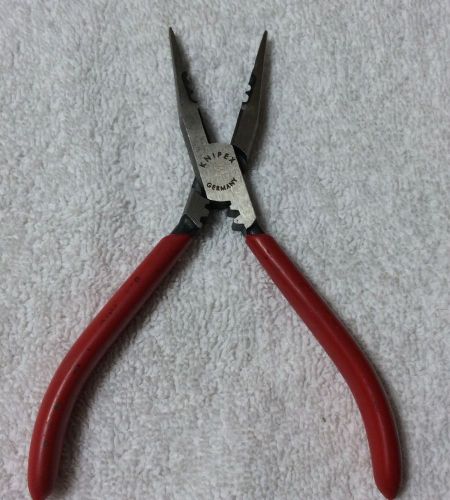 Knipex 4 in 1 electricians pliers wire cutters strippers crimpers needle nose for sale