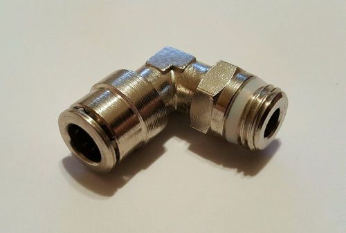 Camozzi pneumatic push lock 90 adapter p6520 05-04 for 5/32 od tubing to 1/4 npt for sale