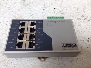 Phoenix contact 2832771 fl switch sf 8tx ethernet 8 port flswitchsf8tx for sale