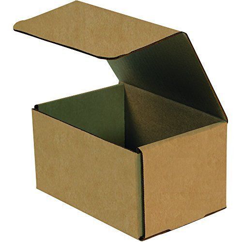 New box bm754k corrugated mailers 7&#034; x 5&#034; x 4&#034; kraft pack of 50 free shipping for sale