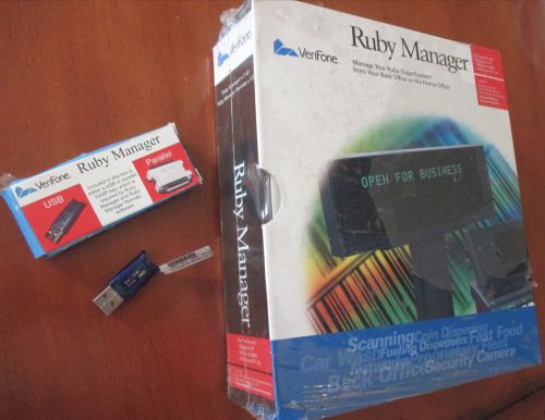 New VeriFone Ruby Manager v. 1.43 with USB HASP Key and Manual INCLUDED!!