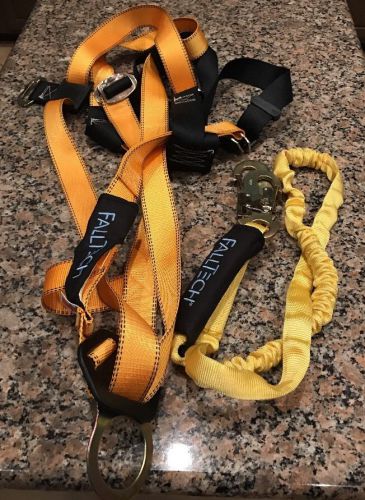 Falltech full body fall protection harness belt strap back chest leg safety! for sale