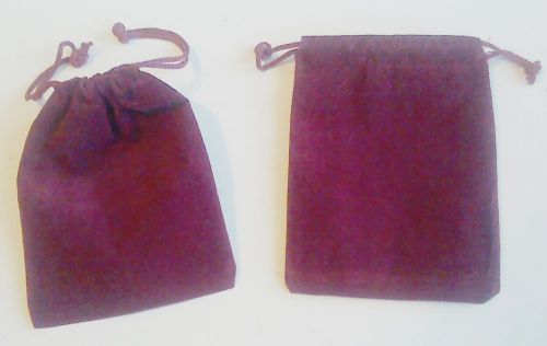 Four Velour Pouches gift or storage bags