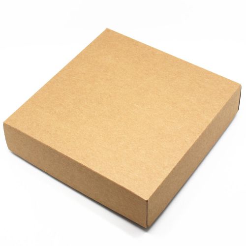 Kraft Paper Square Natural Gift Boxes Party Wedding Favour Candy Packing Box