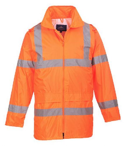 Portwest hi-vis rain jacket robust protection 190t sizes m-3xl h440 great value for sale