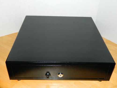 Apg manual cash drawer with button open, no keys, no power needed, used for sale