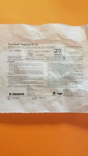 NEW !  BRAUN  Rate Flow Regulator IV Set V5922