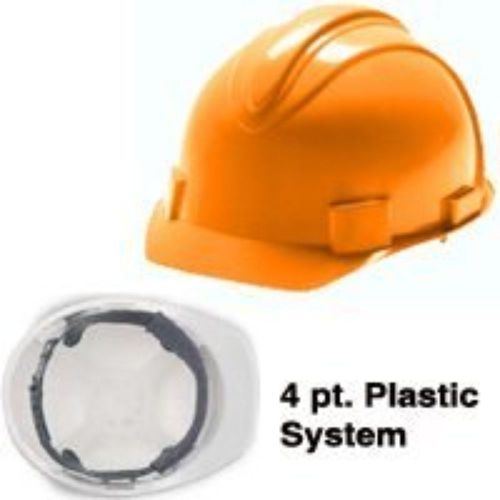 Jackson Safety Orange High Density Polyethylene Cap Style Hard Hat - 4-Point