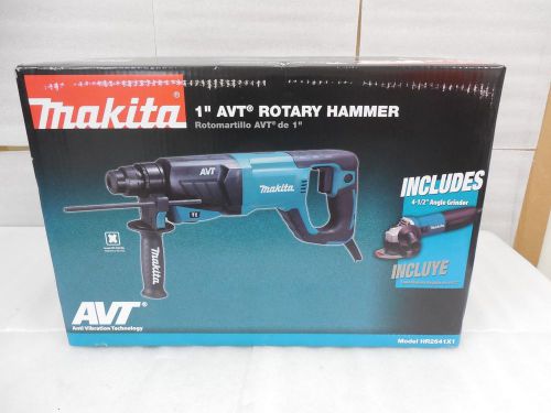 Makita - hr2641x1 1&#034; avt rotary hammer w/ 4-1/2&#034; angle grinder bundle kit for sale
