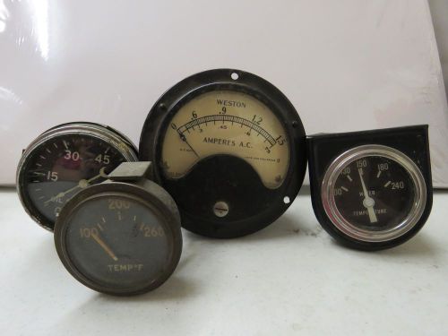 4 lot antique gauges meters amperes 600 volt weston steampunk 21193 for sale