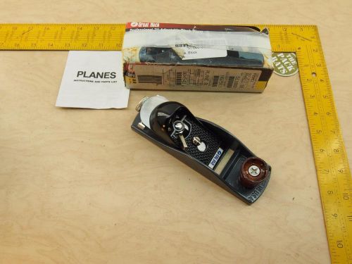 Great Neck 7&#034; Adjustable Block Plane, USA Carpentry, Woodworking Tool