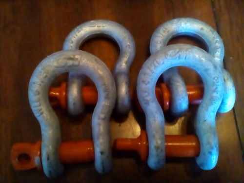 4 each 6-1/2 ton 3/4&#034; cm shackle/clevis made in the usa for sale