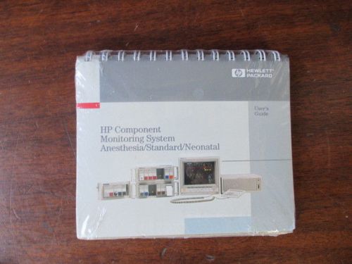 NEW HP Component Monitoring System Anesthesia Standard Neonatal Users Guide