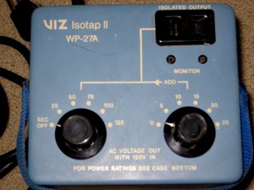 VIZ Isotap II WP-27A Isolation Transformer