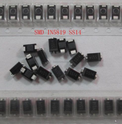 200pcs smd in5819 smd ss14 schottky diodes do-214ac sma for sale