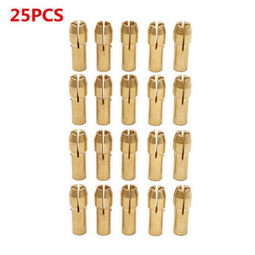 25pcs 1.5/2.0/2.35/3.0/3.2mm Brass Collet Bits for Rotary Tools