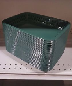 TableCraft 1077G 10-3/4&#034; Green Grande Platter Basket 1077 Lot of 35 pcs