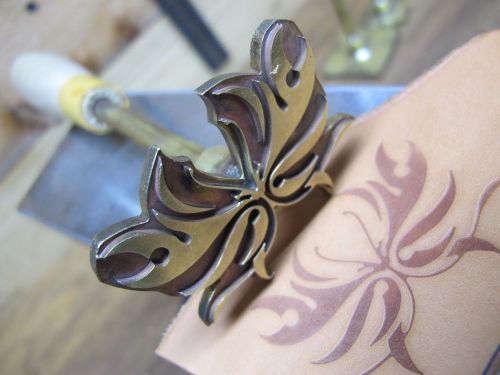 Brass butterfly leather craft bookbinding press embossing die letterpress for sale